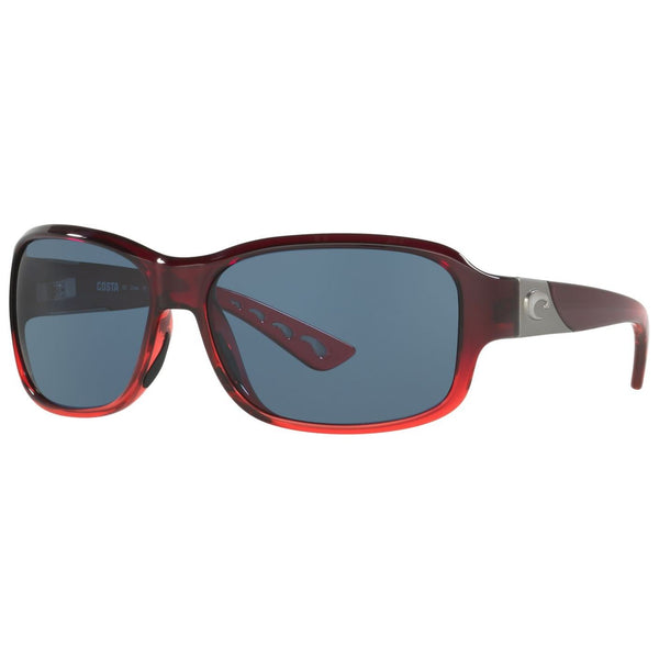 Costa del Mar Inlet Sunglasses in Pomegranate Fade and Gray 580p
