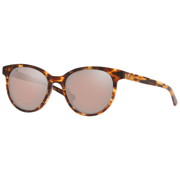 Costa del Mar Isla Sunglasses in Shiny Tortoiseshell and Copper-Silver Mirror 580g lenses