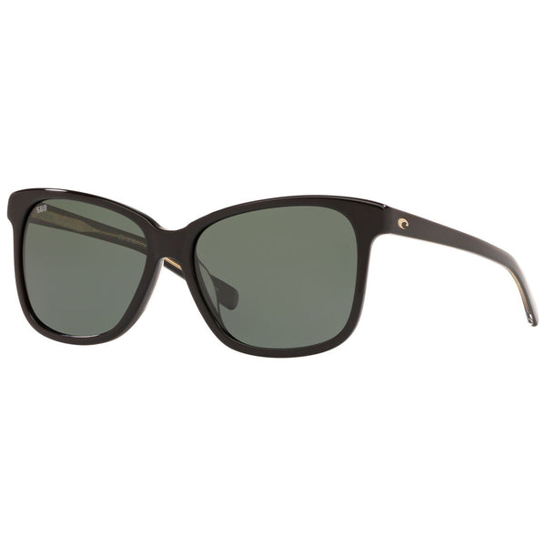 Costa del Mar May Sunglasses in Shiny Black with Gray 580g lenses