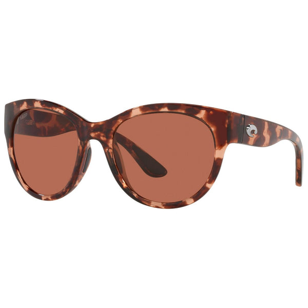 Costa del Mar Maya Sunglasses in Shiny Coral Tortoiseshell with Copper 580p lenses