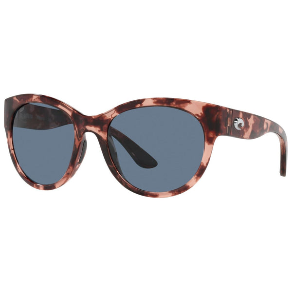 Costa del Mar Maya Sunglasses in Shiny Coral Tortoiseshell and Gray 580p lenses