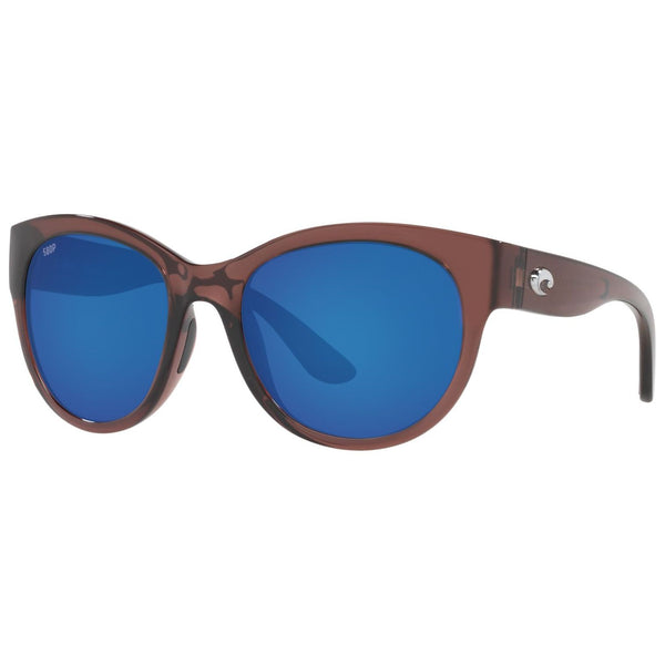 Costa del Mar Maya Sunglasses in Shiny Urchin with Blue Mirror 580p lenses