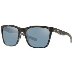 Costa del Mar Panga Sunglasses in Matte Gray with Gray Silver Mirror 580p lenses