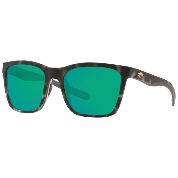 Costa del Mar Panga Sunglasses in Matte Gray with Tortoise Green Mirror 580g lenses