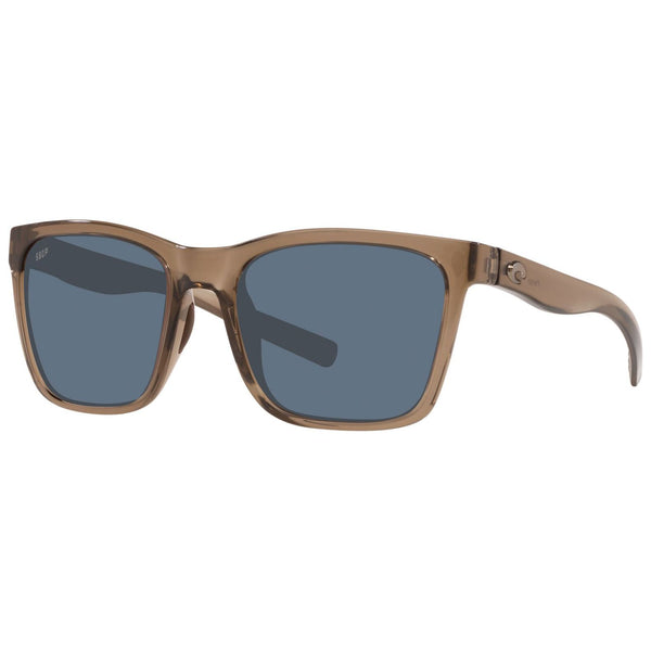 Costa del Mar Panga Sunglasses in Shiny Taupe Crystal with Gray 580p lenses