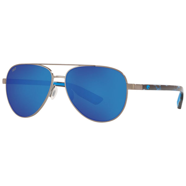 Costa del Mar Peli Sunglasses in Brushed Gunmetal with Blue Mirror 580p lenses