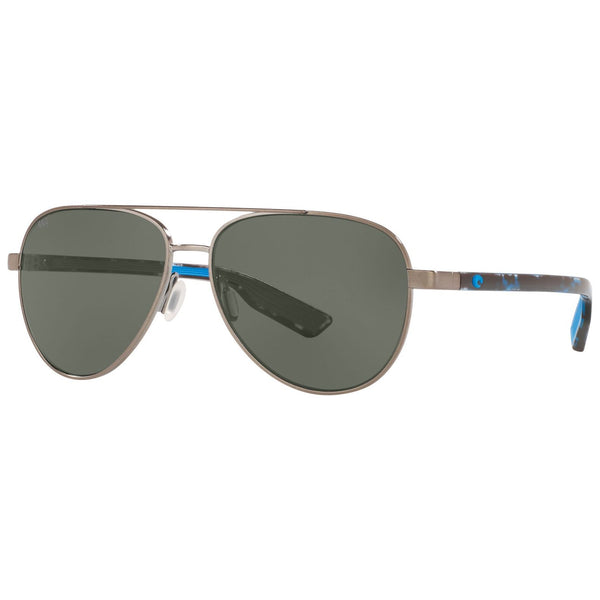 Costa del Mar Peli Sunglasses in Brushed Gunmetal with Gray 580g lenses