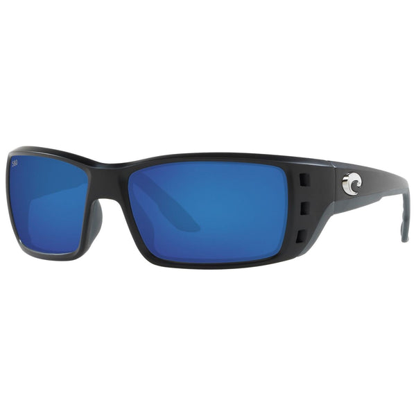 Costa del Mar Permit Sunglasses in Matte Black with Blue Mirror 580g lenses
