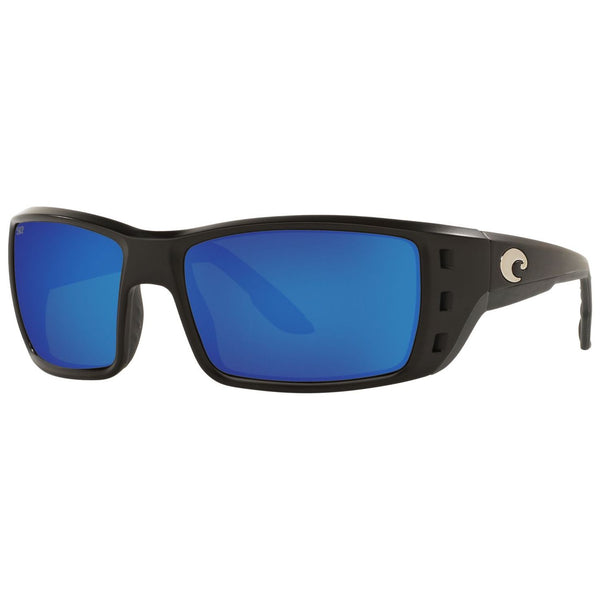 Costa del Mar Permit Sunglasses in Matte Black with Blue Mirror 580p lenses