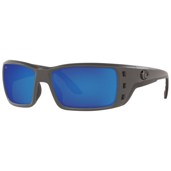 Costa del Mar Permit Sunglasses in Matte Gray with Blue Mirror 580g lenses