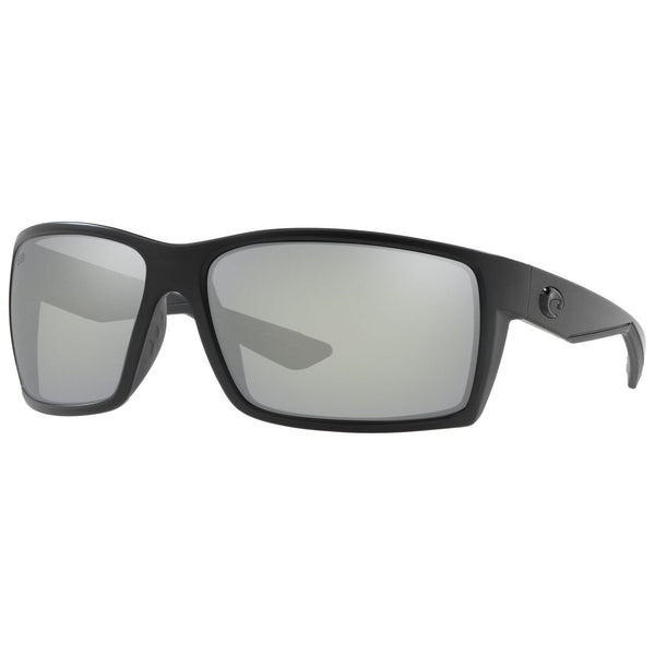 Costa del Mar Reefton Sunglasses in Blackout with Gray-Silver Mirror 580g lenses