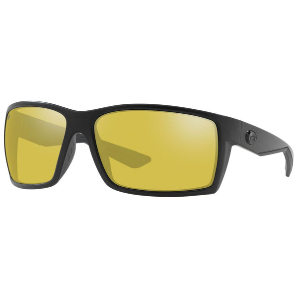 Costa del Mar Reefton Sunglasses in Blackout with Sunrise Silver Mirror 580p lenses