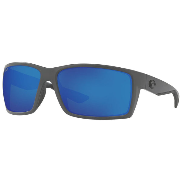 Costa del Mar Reefton Sunglasses in Matte Gray with Blue Mirror 580p lenses