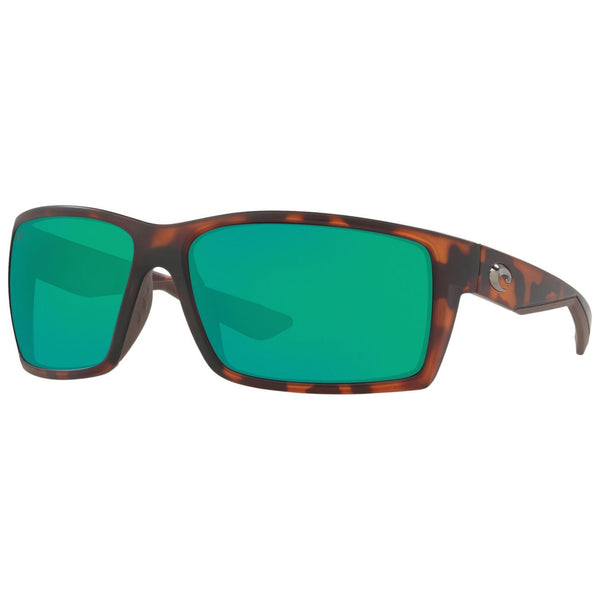 Costa del Mar Reefton Sunglasses in Matte Retro Tortoiseshell with Green Mirror 580p