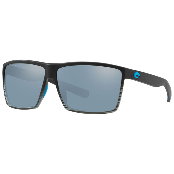 Costa del Mar Rincon Sunglasses in Matte Smoke Crystal Fade with Gray-Silver mirror 580p lenses