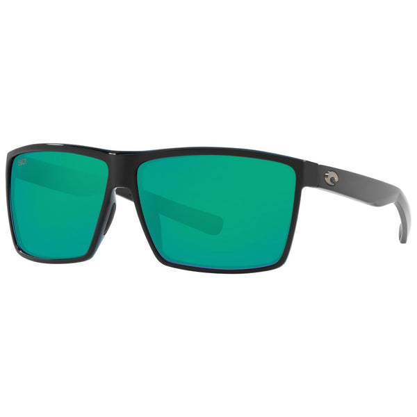 Costa del Mar Rincon Sunglasses in Shiny Black with Green Mirror 580p lenses