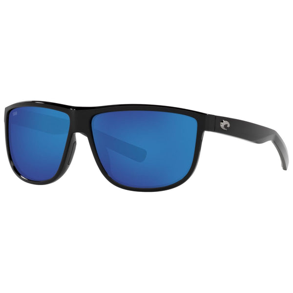 Costa del Mar Rincondo Sunglasses in Shiny Black with Blue Mirror 580g lenses
