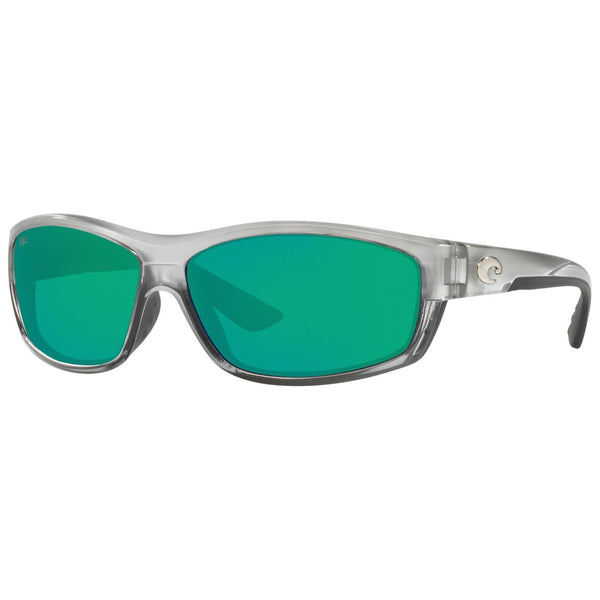 Costa del Mar Saltbreak Sunglasses in Silver with Green Mirror 580g lenses