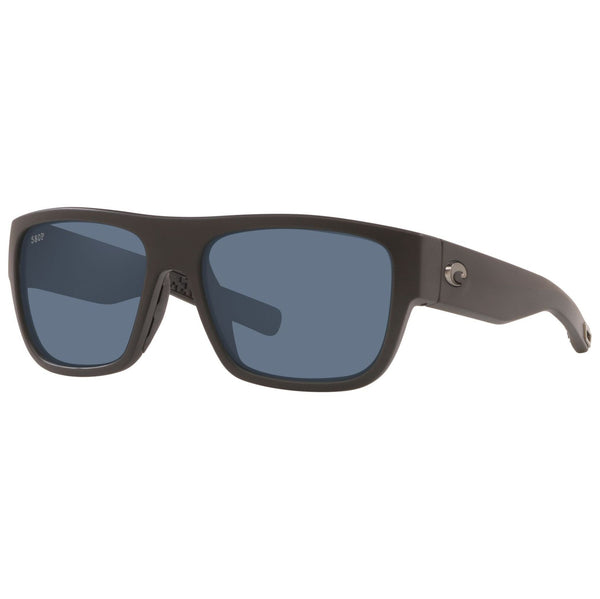 Costa del Mar Sampan Sunglasses in matte Black with Gray 580p lenses