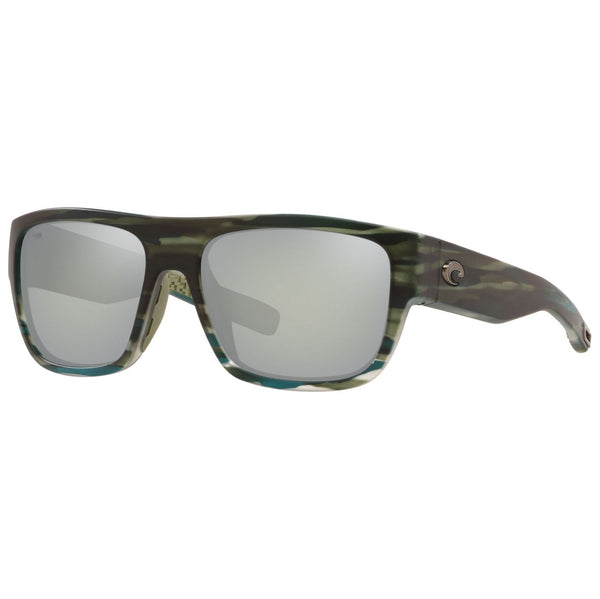 Costa del Mar Sampan Sunglasses in Matte Reef with Gray Silver Mirror 580g lenses