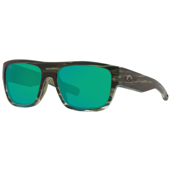 Costa del Mar Sampan Sunglasses in Matte Reef with Green Mirror 580g lenses