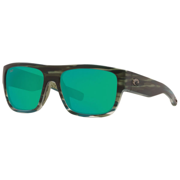 Costa del Mar Sampan Sunglasses in Matte Reef with Green Mirror 580p lenses