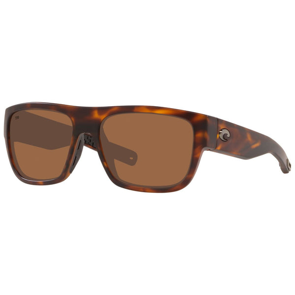 Costa del Mar Sampan Sunglasses in Matte Tortoiseshell with Copper 580g lenses