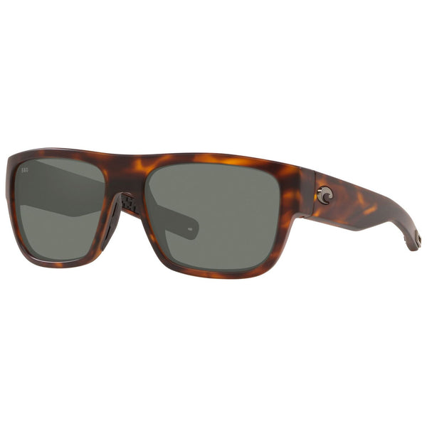 Costa del Mar Sampan Sunglasses in Matte Tortoiseshell with Gray 580g lenses
