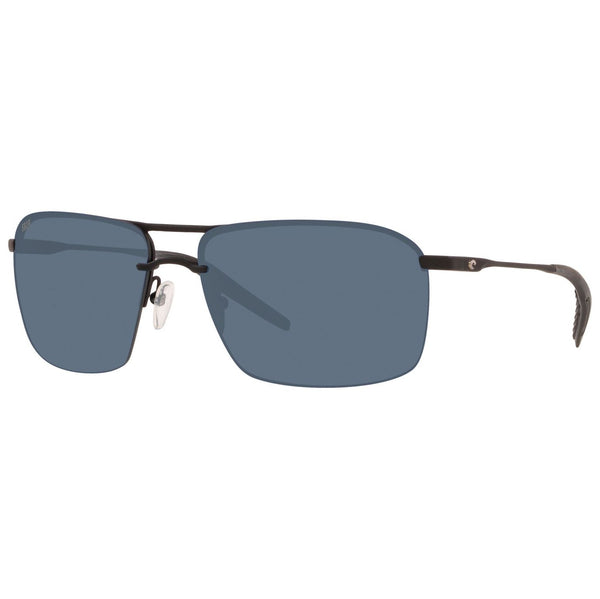 Costa del Mar Skimmer Sunglasses in Matte Black with Black Gray 580p lenses