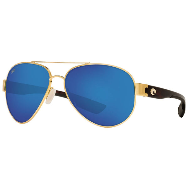 Costa del Mar South Point Sunglasses in Gold and Blue Mirror 580p lenses