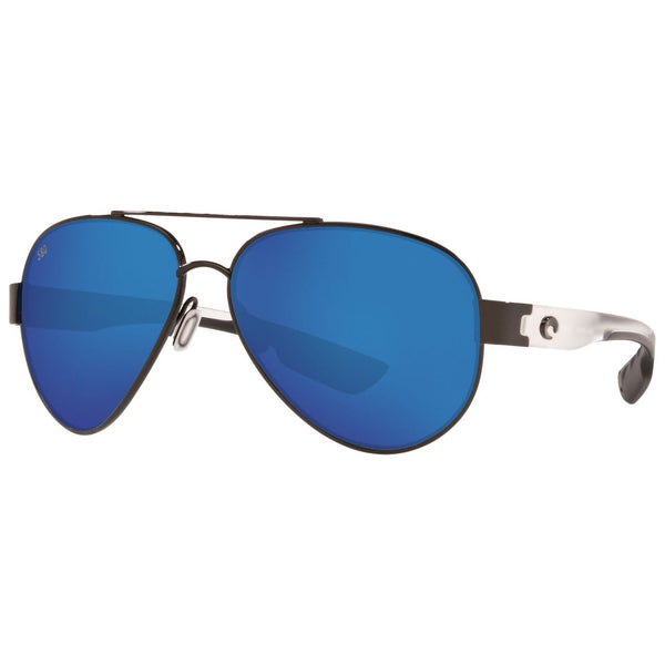 Costa del Mar South Point Sunglasses in Gunmetal with Crystal Temples and Blue Mirror 580g lenses