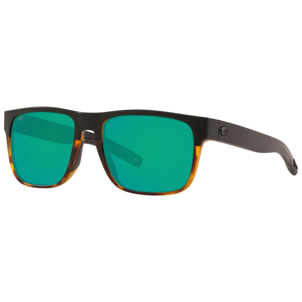 Costa del Mar Spearo Sunglasses in Matte Black with Green Mirror 580g lenses
