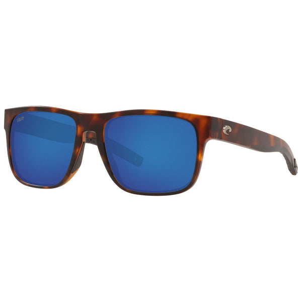 Costa del Mar Spearo Sunglasses in Matte Tortoiseshell with Blue Mirror 580p lenses
