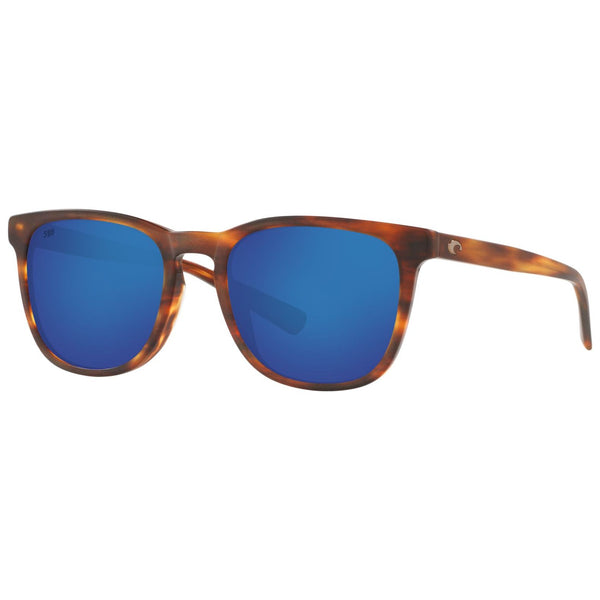 Costa del Mar Sullivan Sunglasses in Matte Tortoiseshell with Blue Mirror 580g lenses