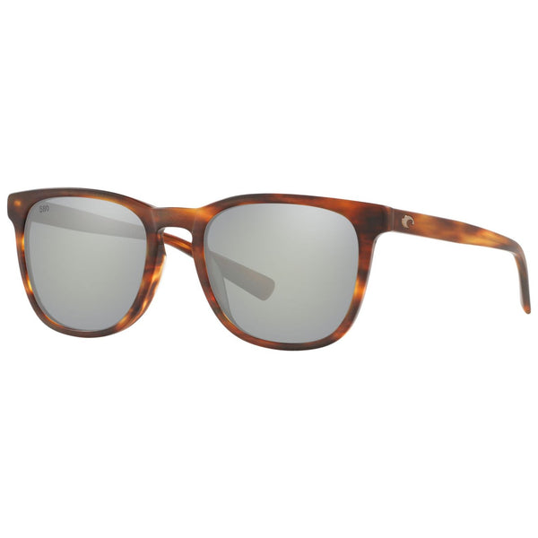 Costa del Mar Sullivan Sunglasses in Matte Tortoiseshell with Gray-Silver Mirror 580g lenses