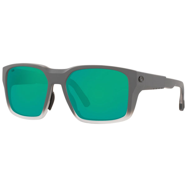 Costa del Mar Tailwalker Sunglasses in Matte Fog Gray with Green Mirror 580g lenses