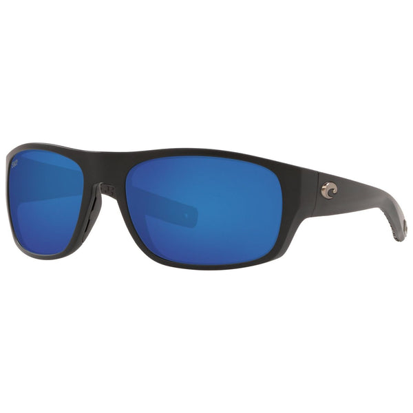 Costa del Mar Tico Sunglasses in Matte Black with Blue Mirror 580p lenses
