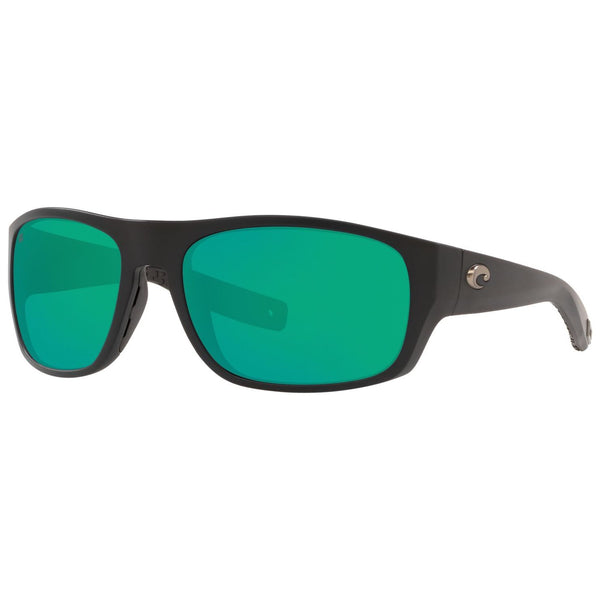 Costa del Mar Tico Sunglasses in Matte Black with Green Mirror 580g lenses