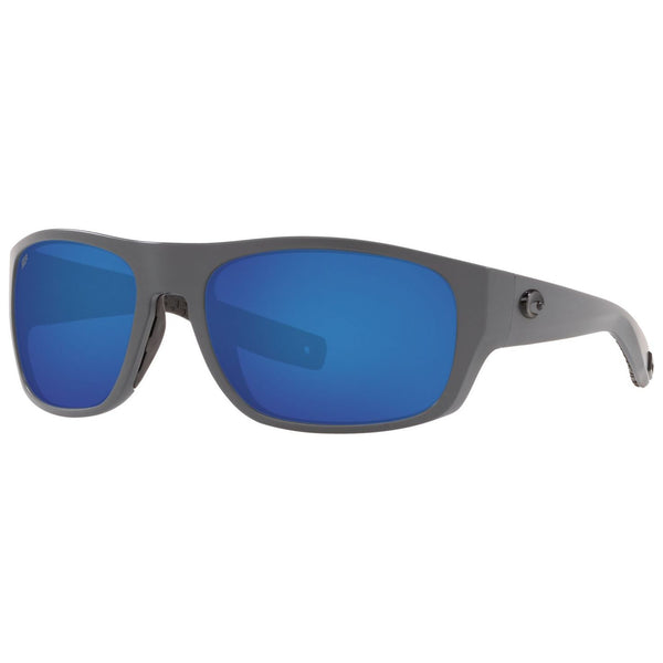 Costa del Mar Tico Sunglasses in Matte Gray with Blue Mirror 580p lenses