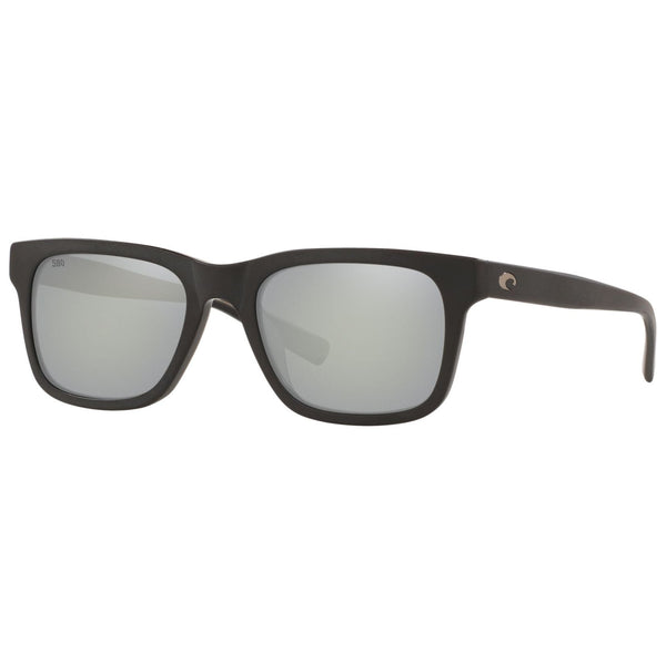 Costa del Mar Tybee Sunglasses in Matte Black with Gray-Silver Mirror 580g lenses