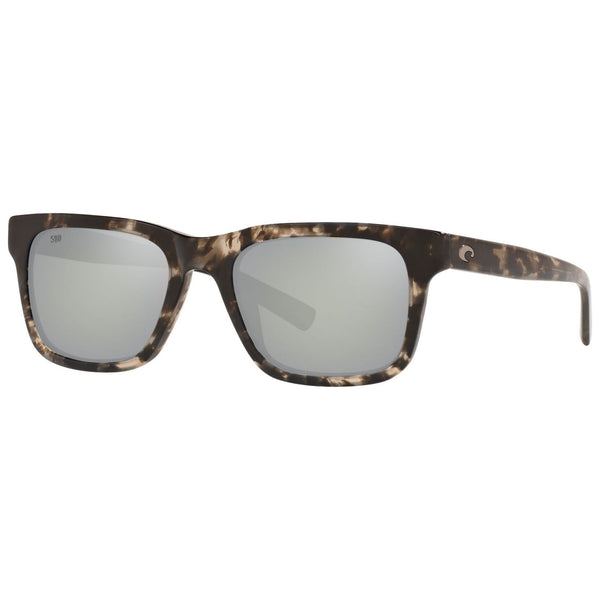 Costa del Mar Tybee Sunglasses in Shiny Black Kelp with Gray-Silver Mirror 580g lenses