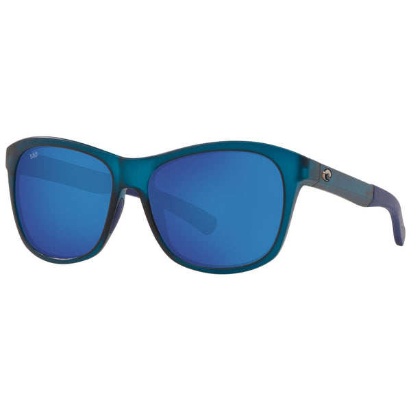 Ocearch Costa del Mar Vela Sunglasses in Matte Deep Teal Crystal with Blue Mirror 580g lenses