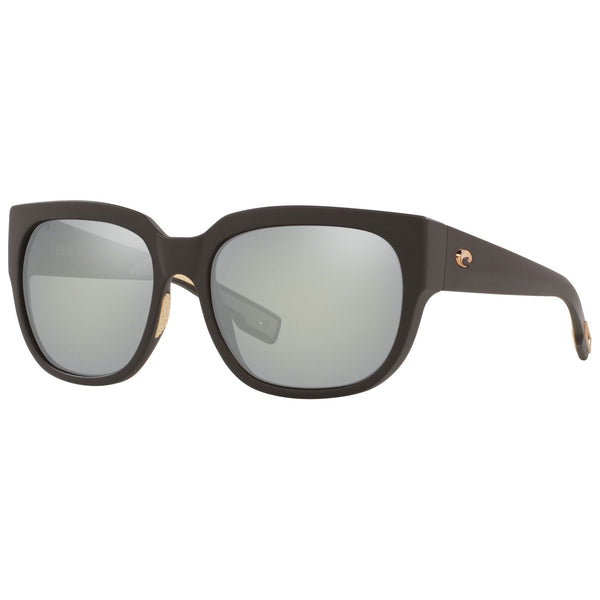 Costa del Mar Waterwoman 2 Sunglasses in Matte Black with Gray-Silver Mirror 580g lenses
