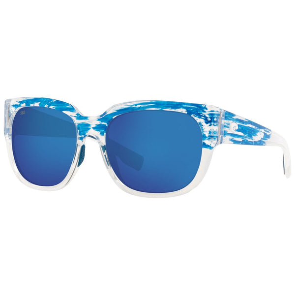 Costa del Mar Waterwoman 2 Sunglasses in Shiny American Sky with Blue Mirror 580g lenses