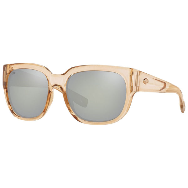 Costa del Mar Waterwoman 2 Sunglasses in Shiny Blonde Crystal with Gray-Silver Mirror 580g lenses