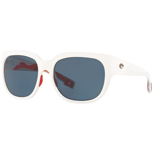 Costa del Mar Waterwoman 2 Sunglasses in Shiny USA White with Gray 580p lenses