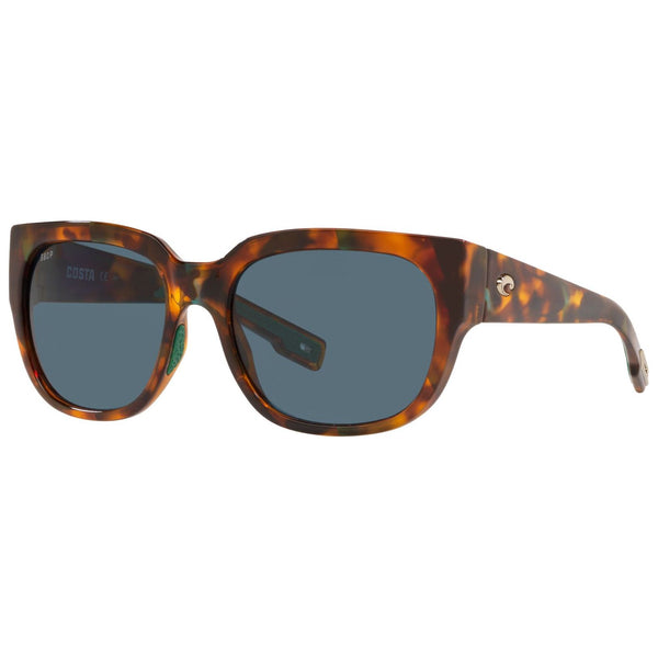 Costa del Mar Waterwoman Sunglasses in Shiny Palm Tortoiseshell with Gray 580p lenses