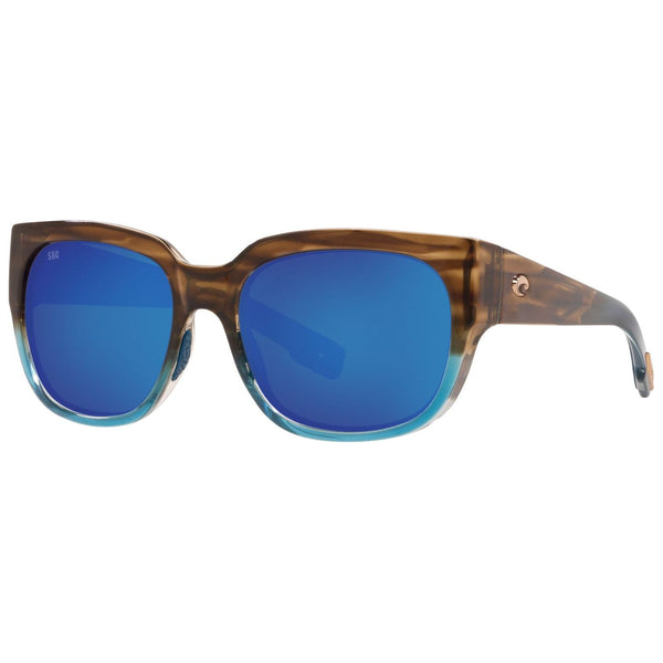 Costa del Mar Waterwoman Sunglasses in Shiny Wahoo with Blue Mirror 580g lenses