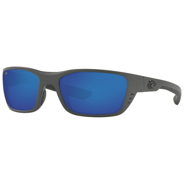 Costa del Mar Whitetip Sunglasses in Matte Gray with Blue Mirror 580g lenses