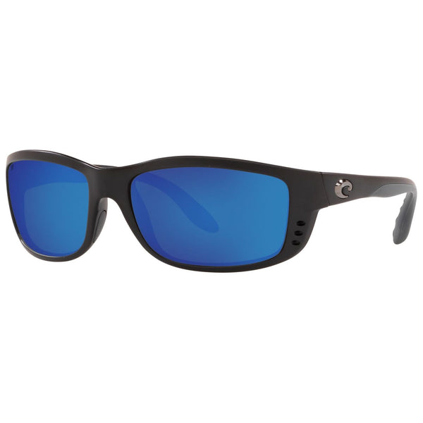 Costa del Mar Zane Sunglasses in Matte Black with Blue Mirror 580p